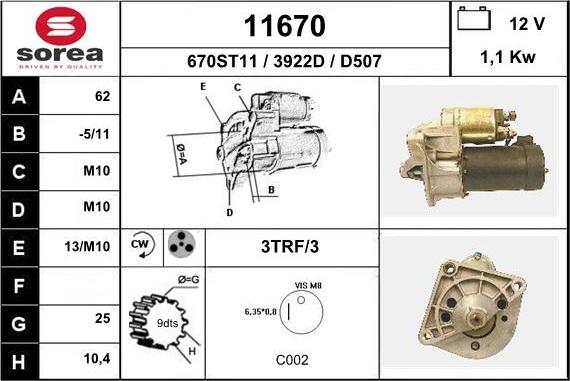 EAI 11670 - Starter www.molydon.hr