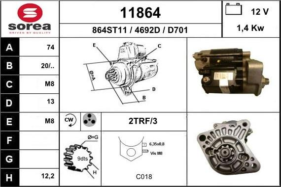 EAI 11864 - Starter www.molydon.hr