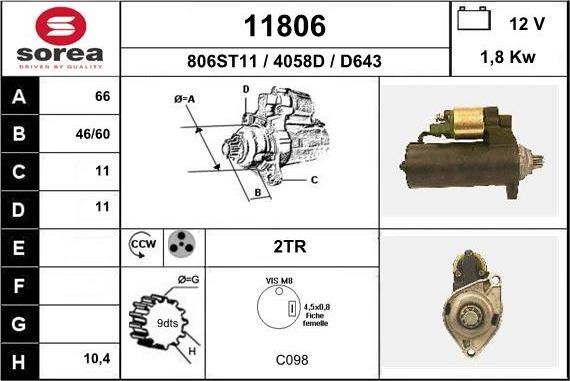 EAI 11806 - Starter www.molydon.hr