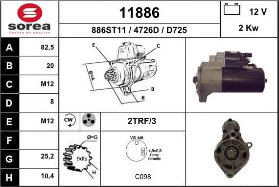 EAI 11886 - Starter www.molydon.hr