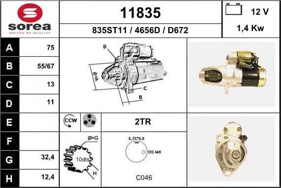 EAI 11835 - Starter www.molydon.hr