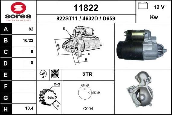 EAI 11822 - Starter www.molydon.hr