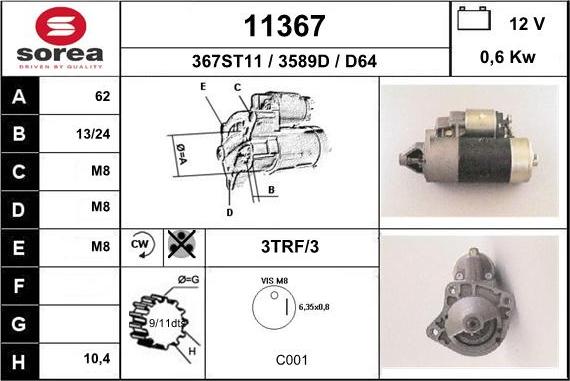 EAI 11367 - Starter www.molydon.hr