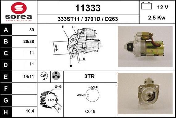 EAI 11333 - Starter www.molydon.hr