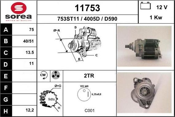 EAI 11753 - Starter www.molydon.hr