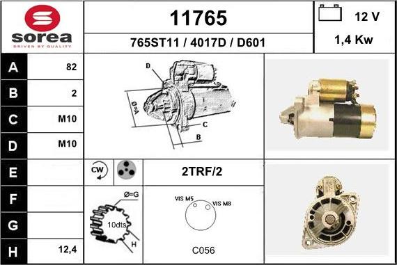 EAI 11765 - Starter www.molydon.hr