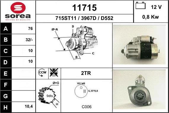 EAI 11715 - Starter www.molydon.hr