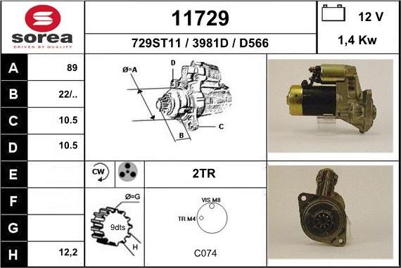 EAI 11729 - Starter www.molydon.hr