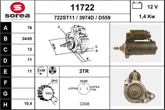 EAI 11722 - Starter www.molydon.hr