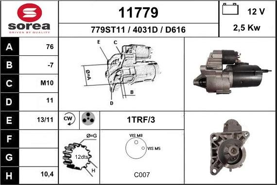 EAI 11779 - Starter www.molydon.hr