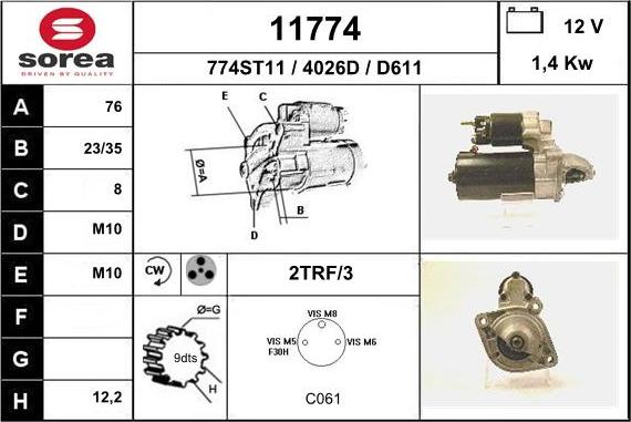 EAI 11774 - Starter www.molydon.hr