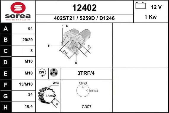 EAI 12402 - Starter www.molydon.hr