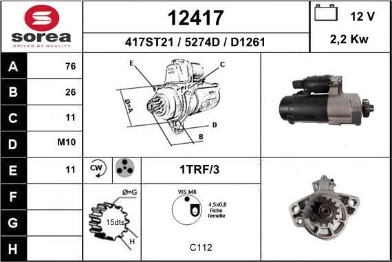 EAI 12417 - Starter www.molydon.hr