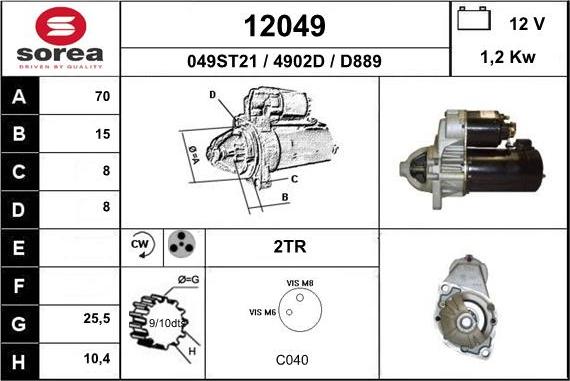 EAI 12049 - Starter www.molydon.hr