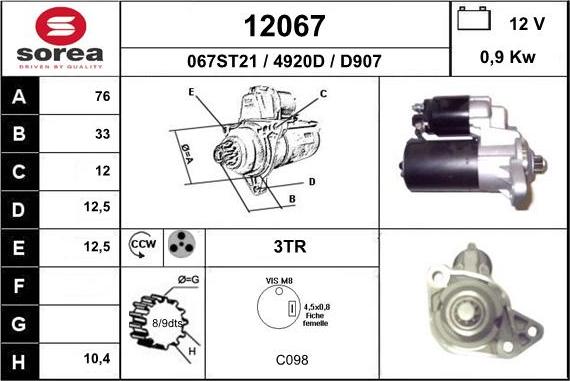 EAI 12067 - Starter www.molydon.hr