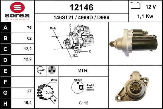 EAI 12146 - Starter www.molydon.hr