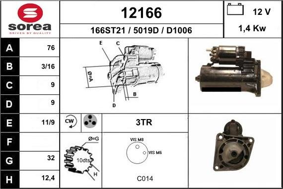 EAI 12166 - Starter www.molydon.hr