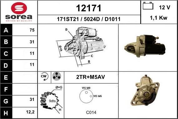 EAI 12171 - Starter www.molydon.hr