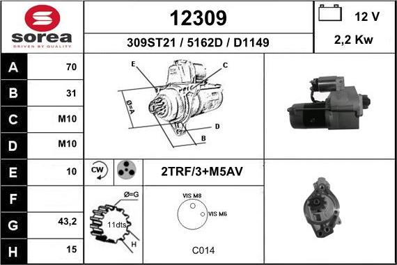 EAI 12309 - Starter www.molydon.hr