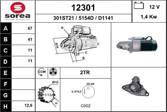 EAI 12301 - Starter www.molydon.hr