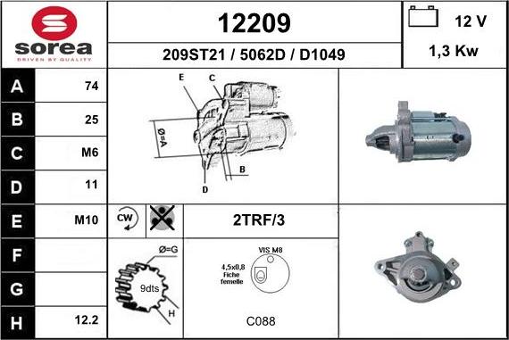 EAI 12209 - Starter www.molydon.hr