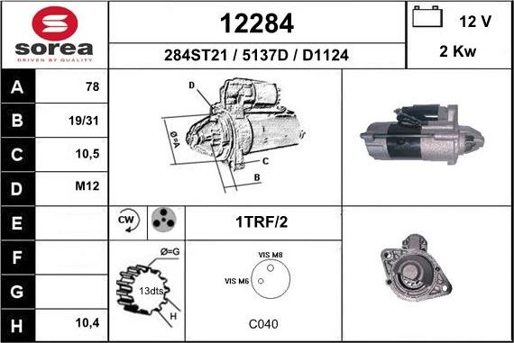 EAI 12284 - Starter www.molydon.hr