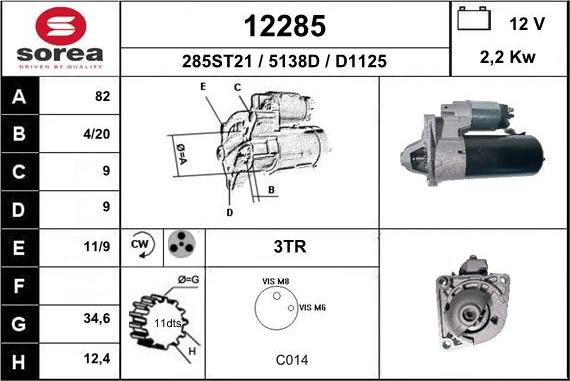 EAI 12285 - Starter www.molydon.hr