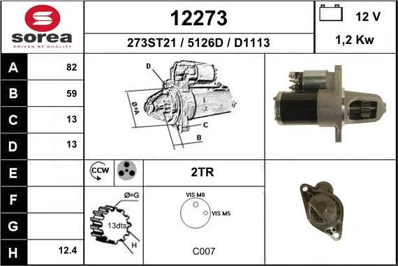 EAI 12273 - Starter www.molydon.hr