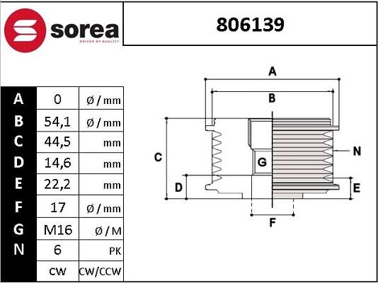 EAI 806139 - Remenica, alternator www.molydon.hr