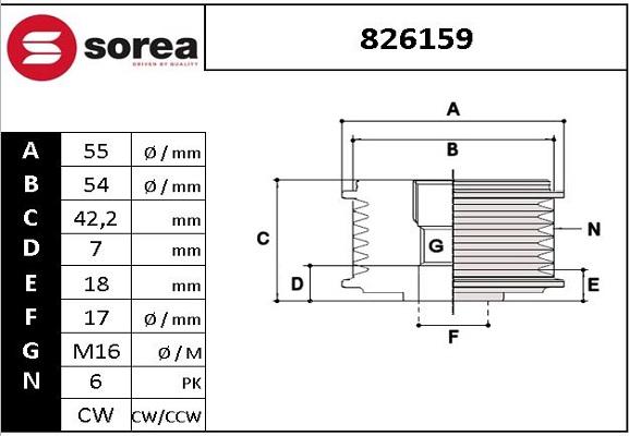 EAI 826159 - Remenica, alternator www.molydon.hr