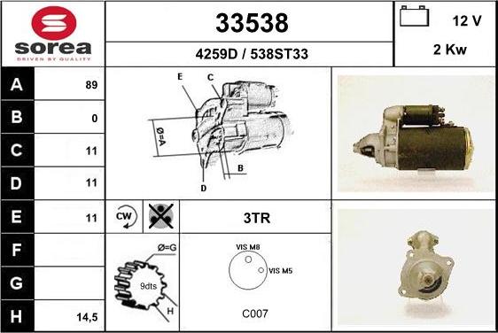 EAI 33538 - Starter www.molydon.hr