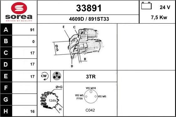 EAI 33891 - Starter www.molydon.hr