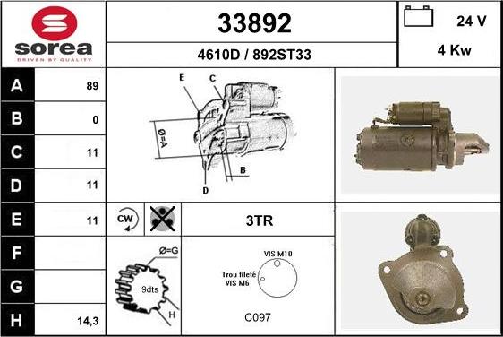 EAI 33892 - Starter www.molydon.hr