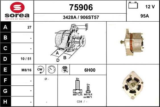 EAI 75906 - Alternator www.molydon.hr