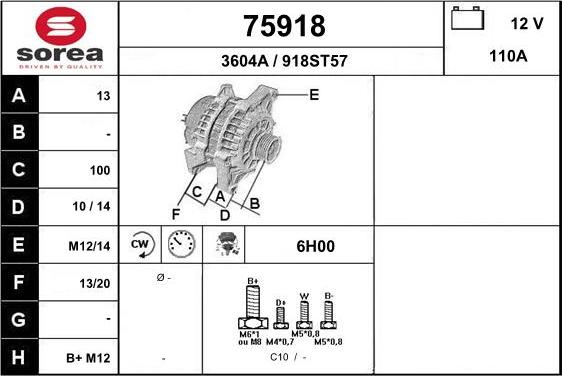 EAI 75918 - Alternator www.molydon.hr