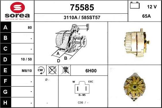 EAI 75585 - Alternator www.molydon.hr