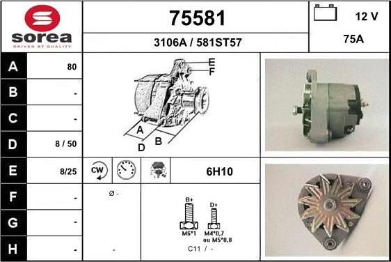 EAI 75581 - Alternator www.molydon.hr