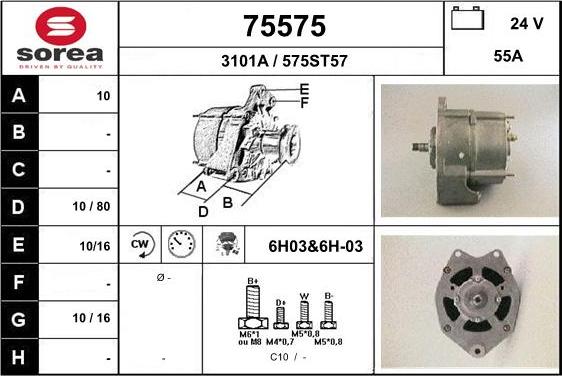 EAI 75575 - Alternator www.molydon.hr