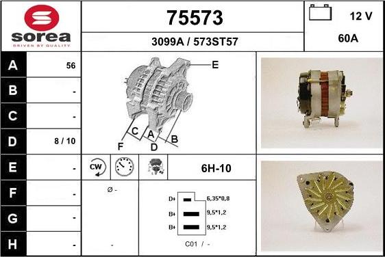 EAI 75573 - Alternator www.molydon.hr