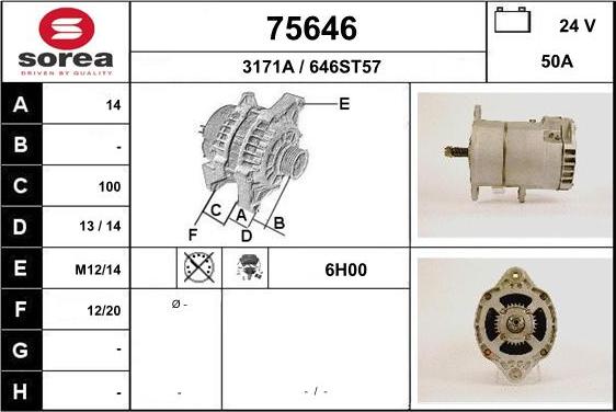 EAI 75646 - Alternator www.molydon.hr