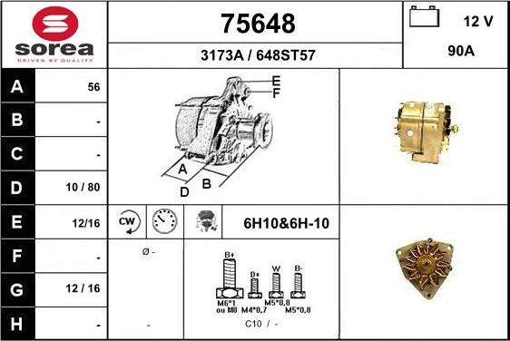 EAI 75648 - Alternator www.molydon.hr