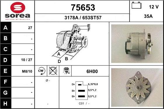 EAI 75653 - Alternator www.molydon.hr