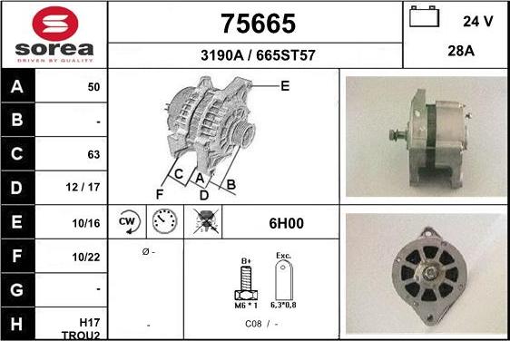 EAI 75665 - Alternator www.molydon.hr