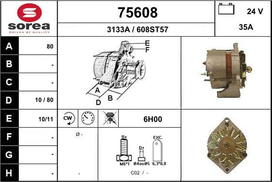 EAI 75608 - Alternator www.molydon.hr