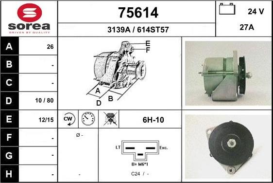 EAI 75614 - Alternator www.molydon.hr