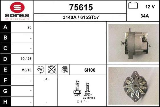 EAI 75615 - Alternator www.molydon.hr