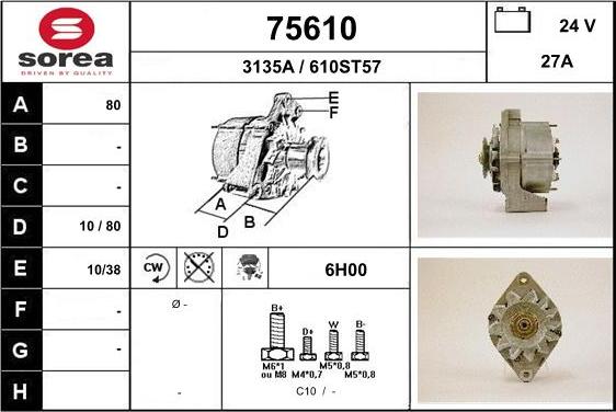 EAI 75610 - Alternator www.molydon.hr