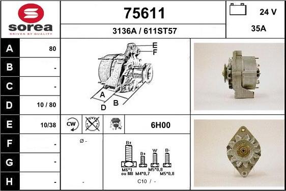 EAI 75611 - Alternator www.molydon.hr