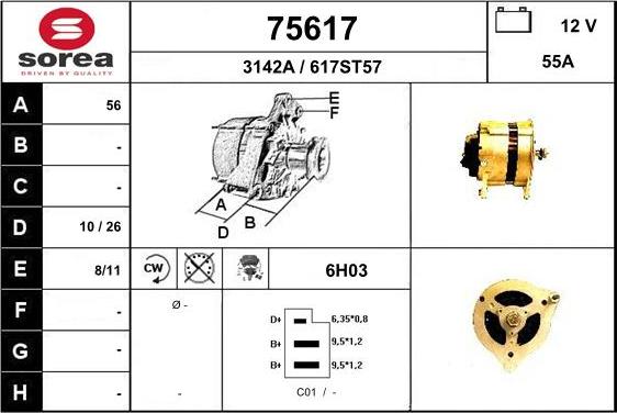 EAI 75617 - Alternator www.molydon.hr