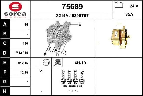 EAI 75689 - Alternator www.molydon.hr